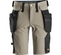 Snickers court Arbeitshose LiteWork Arbeitsshorts mit poches holster kaki/noir 46