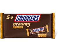 Snickers Creamy Barre Chocolat au Lait, Caramel et Beurre de Cacahuètes, 182g