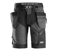 Snickers FlexiWork Arbeitsshorts avec poches holster gris acier-noir 44