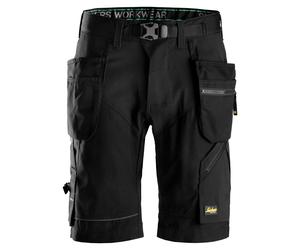 Snickers FlexiWork Arbeitsshorts avec poches holster Noir 58
