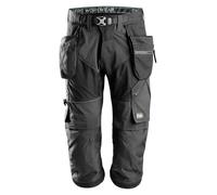 Snickers FlexiWork PirateitPantalon de travail avec ceinture. Poches holster, EN 14404 Noir 56
