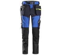 Snickers FlexiWork Stretch pantalon de travailitavec poches. Poches holster, EN 14404 Bleu-Navy 100