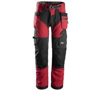 Snickers FlexiWork TravailitPantalon avec . Poches holster, EN 14404 Chili-Noir 146