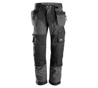 Snickers FlexiWork TravailitPantalon avec . Poches holster, EN 14404 Gris acier-Noir 62