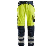 Snickers Hi-Vis Arbeitshose, Cl. 2, EN 14404, 20471 HV-Jaune-Navy 150