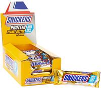 Snickers Lot de 18 barres de chocolat protéinées au beurre d'arachide 50 g