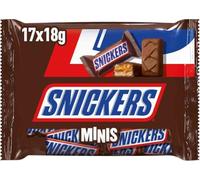 Snickers - Minis Barres Chocolat au Lait, Cacahuètes et Caramel - 17 Minis Barres - Sachet de 333 g