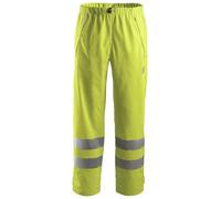 Snickers Pantalon de pluie Hi-Vis imperméable en PUits, Cl. 2, EN 20471, 343 Jaune haute visibilité M