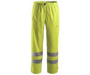 Snickers Pantalon de pluie Hi-Vis imperméable en PUits, Cl. 2, EN 20471, 343 Jaune haute visibilité XL
