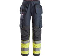 Snickers Pantalon de travail haute visibilité ProtecWorkitshose mit Poches holster, cl. 2 Navy/High-Vis Gelb 108