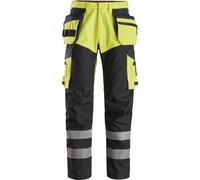 Snickers Pantalon ignifugé ProtecWork Arbeitshose mit Poches holster, High-Vis Kl. 1 High-Vis Jaune/Navy 108