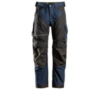 Snickers RuffWork Canvas+ Pantalon de travailit, EN 14404 Navy-Noir 160