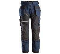 Snickers RuffWork Canvas+ Pantalon de travailitavec poches. Poches holster, EN 14404 Navy-Noir 254