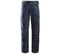 Snickers Service Arbeitshose m. KneeGuard®, EN 14404 Navy 54