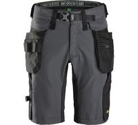 Snickers short de travailitshort FlexiWork mit poches holster amovibles gris acier/noir 50