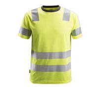 Snickers T-shirt AllroundWork Hi-Vis, Cl. 2, EN 20471 Jaune haute visibilité 3XL