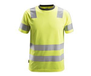 Snickers T-shirt AllroundWork Hi-Vis, Cl. 2, EN 20471 Jaune haute visibilité L