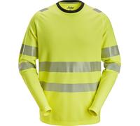Snickers T-shirt de sécurité à manches longues High-Vis T-shirt, classe 3 High-Vis jaune XXL