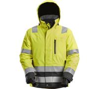 Snickers Veste de sécurité AllroundWork High-Vis WP 37.5 Veste de travail isoléeit, Cl. 3 Jaune High-Vis/Noir XXL