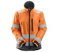 Snickers Veste de travail AllroundWork Hi-Vis Softshell pour femmesitsjacke, Kl. 2/3, EN 20471 HV-Orange-Stahlgrau L