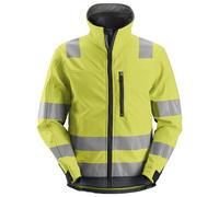 Snickers Veste de travail AllroundWork Hi-Vis Softshellitsjacke, Kl. 3, EN 20471 HV-jaune-gris acier XXL