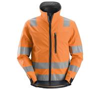 Snickers Veste de travail AllroundWork Hi-Vis Softshellitsjacke, Kl. 3, EN 20471 HV-Orange-Stahlgrau M