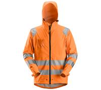 Snickers Veste de travail imperméable PU Hi-Visit, Cl. 3, EN 20471, 343 Orange haute visibilité S