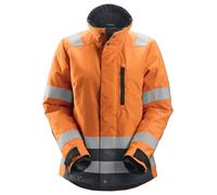Snickers Veste de travail isolée AllroundWork Hi-Vis 37.5® pour femmesitsjacke, Kl. 2/3, EN 20471 HV-Orange-Stahlgrau XL