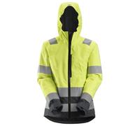 Snickers Veste femme AllroundWork Hi-Vis imperméable à l'eau, Cl. 2/3, EN 20471, 343 HV-jaune-gris acierit XS