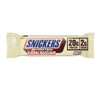 Mars Protein Snickers Barre basse sucre chocolat blanc. Format de 57 g.