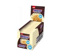 Snickers White High Protein Cookie (12x60g) Chocolat Blanc & Cacahuètes - 15 g de protéines par cookie - Faible en sucre - Riche en protéines - Idéal après l'entraînement ou comme snack