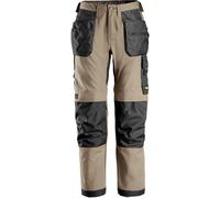 Snickers Workwear AllroundWork Canvas+ Stretch Arbeitshose mit Holsterpoches Kaki/Noir 204