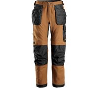 Snickers Workwear AllroundWork Canvas+ Stretchitshose mit Poches holster Marron/Noir 64