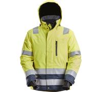 Snickers Workwear AllroundWork HV WP 37.5 veste de travail isoléeitJaune Hi-Vis/Navy S