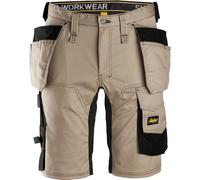 Snickers Workwear AllroundWork Pantalon de travail slim fit extensible avec poches extérieures 6141, kaki/noir, 48 Regular