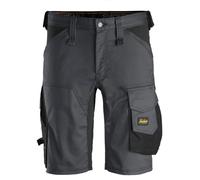 Snickers Workwear AllroundWork Short élastique Gris Acier-Noir Taille 46, Non appliqué