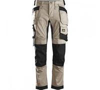 Snickers Workwear Allroundwork Stretch Loose Fit funktioniert mit Holstertaschen Pantalon d'utilité Professionnelle, Vert Khaki/Noir, 34W x 32L Homme