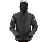 Snickers Workwear Chaqueta Softshell Con Capucha Allroundwork Negra Talla S Veste, Non Applicable, Disponible Mixte