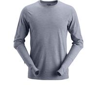 Snickers Workwear AllroundWork Wool T-shirt à manches longues en laine bleu foncé L