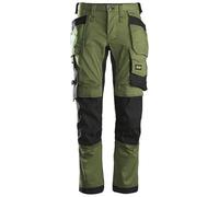 Snickers Workwear Combinaisons de travail sans réplique pour homme, Vert kaki/noir, 32 W/32 L