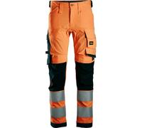 Snickers Workwear High-Vis Stretchitpantalon de travail classe 2 High-Vis Orange/Noir 100