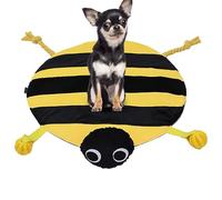 Sniff Mat for Dogs, Colorful Bunny Feeding Pad, 18.5 inches Interactive Slow Eating Mat, Enrichment Toy with Pull Rope, Food Leaking Ball, Indoor Pet Training, Stress Relief