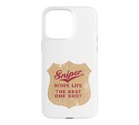Sniper Scope Life Le Meilleur One Shot Coque pour iPhone 15 Pro Max