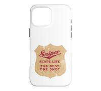Sniper Scope Life Le Meilleur One Shot Coque pour iPhone 16 Pro Max