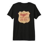 Sniper Scope Life Le Meilleur One Shot T-Shirt Haut de Gamme
