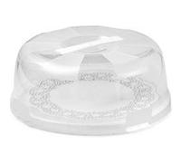 Snips 000583 boîte de rangement pour gâteau Rond Plastique Transparent, Blanc G