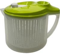 Snips, Laveuse et Sécheuse à Salade 3 Lt, Essoreuse à Salade 19,5 x 26,5 x 19 cm, Vert & Blanc, Made in Italy, 0% BPA e phthalate free