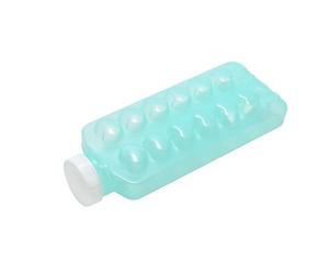 Snips, Bac a Glacon, Bouteille à Glace 12 Cubes, Glacons Moule, Bac à Glaçons, 24,5 x 10 x 6,5 cm, Made in Italy, Unique, Jaune/Bleu Clair.