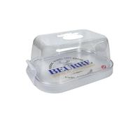 Snips, Beurrier Ferme 0,50 LT, Beurrier Plastique Dôme Transparent, Boite Rangement Frigo 16 x 11 x 7 cm, Made in Italy