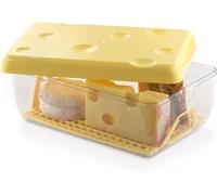 Snips Boîte à Fromage, 3 LT, Conteneur Transparent et Couvercle Jaune, Grille Détachable, Dimensions 26 x 17 x 10, Made in Italy